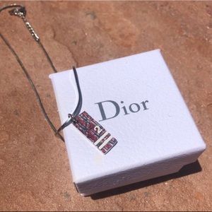 Dior monogram necklace